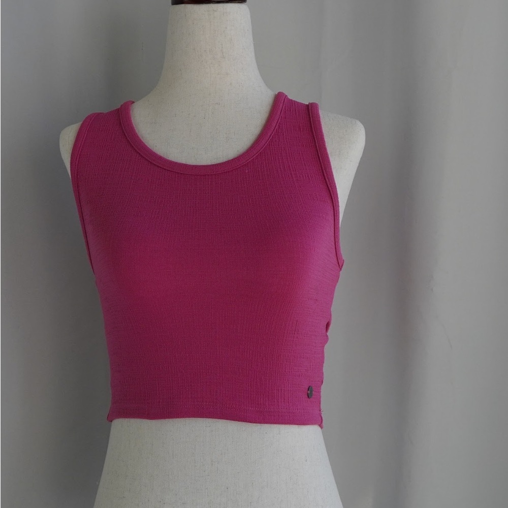 Roxy Pink Sleeveless Crop Top